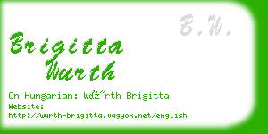 brigitta wurth business card